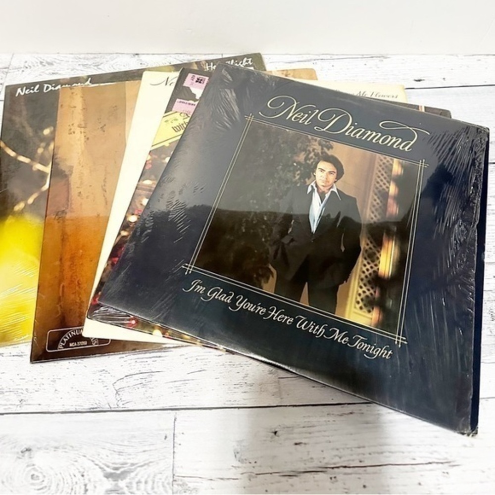 Neil Diamond 4 Album  Lot